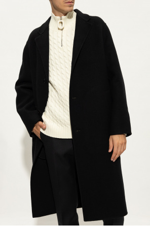 コート Jil Sander SS23 Black wool blend coat (J52AA0001J40028 001) Jil Sander Wool double-breasted Coat | Black | FARFETCH